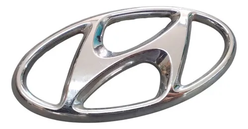 Emblema Dianteiro Hyundai (diversos) 6cm 30724 Prateado