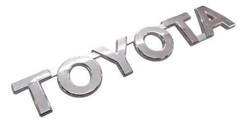 Emblema Traseiro Toyota (diversos) 15cm 30749 Prateado