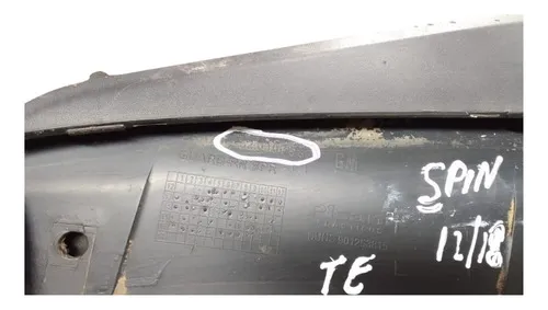 Protetor Para-choque Traseiro Esquerdo Spin 2012/18 30461 Preto