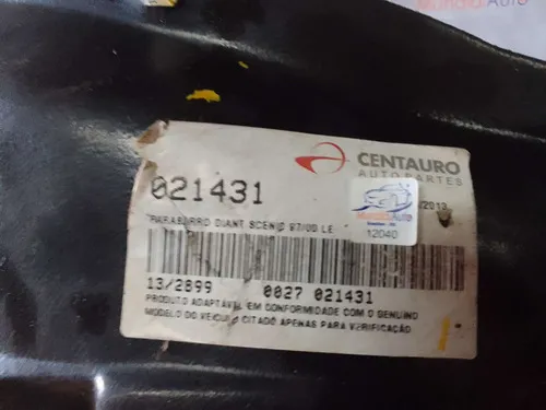 Parabarro Dianteiro Esquerdo Scenic 97/..01 Centauro 12040