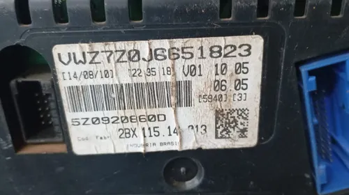 Painel Instrumentos Volkswagem Crossfox 1.6 2010/15 27182 Preto