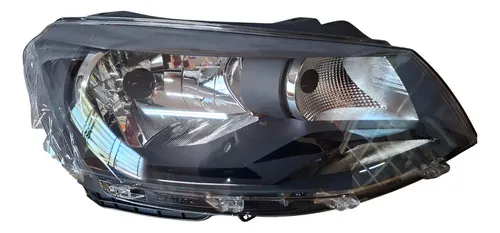 Farol Gol G6 13/16 Ld Foco Simples Mascara Negra Friso Preto