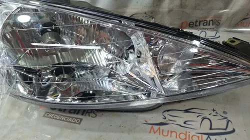 Farol Peugeot 206 E Sw 2004 A 2008 Simples Liso Direito