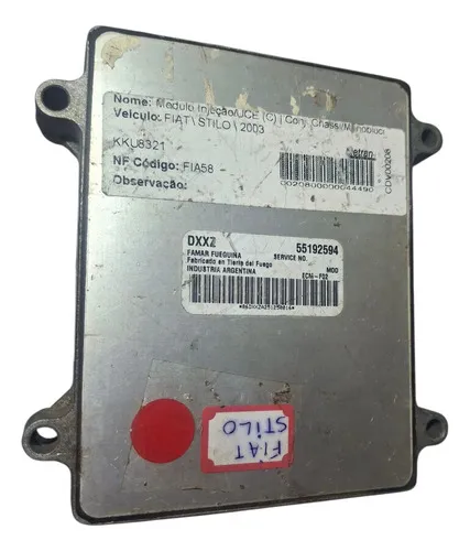 Modulo Injeção Fiat Stilo 1.8 55192594 03/10 -29537