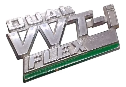 Emblema Paralama Toyota Corolla 09/14 Dual Vvti 30717 Prateado