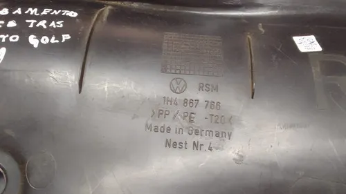 Acabamento Traseiro Direito Banco Lateral Golf Mk3 18479 Preto