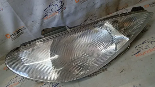 Farol Peugeot 206 98 99 2000 Foco Simples Raiado 26407