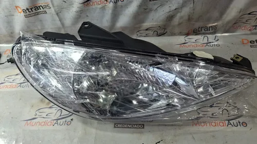 Farol Peugeot 206 E Sw 2004 A 2008 Simples Liso Direito
