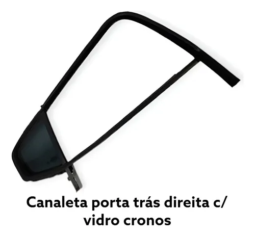 Canaleta Vidro Fixo Tras Direita Fiat Cronos 2017/.. 26670