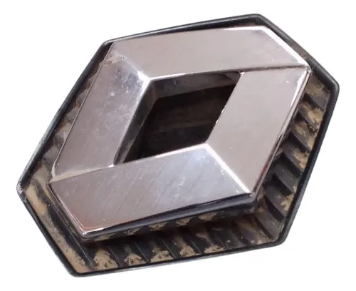 Emblema Grade Dianteira Renault Clio 03/12 30716 Prateado