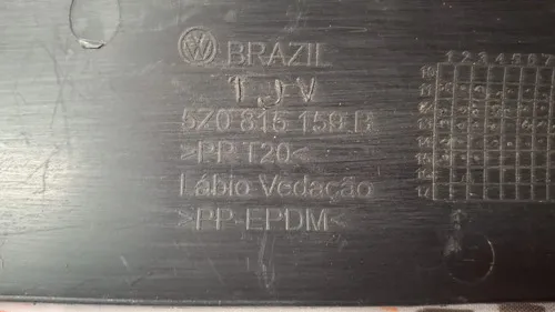 Cobertura Capa Entrada Ar Vw Fox Spacefox 06 14 5z0815159