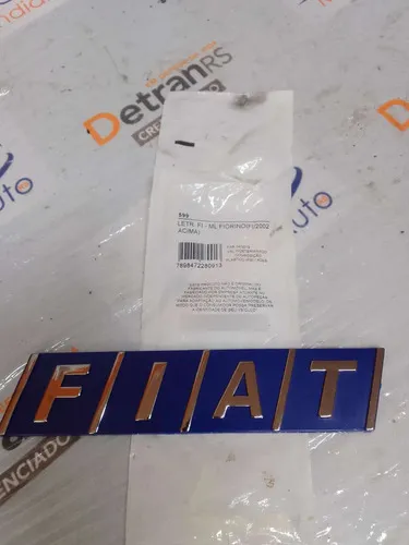 Emblema Letreiro Fiat Fiorino Uno Elba  13034 Bac01