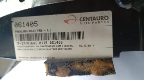 Paralama Uno L. E Uno Fire / Fiorino 2004 / 14 26887