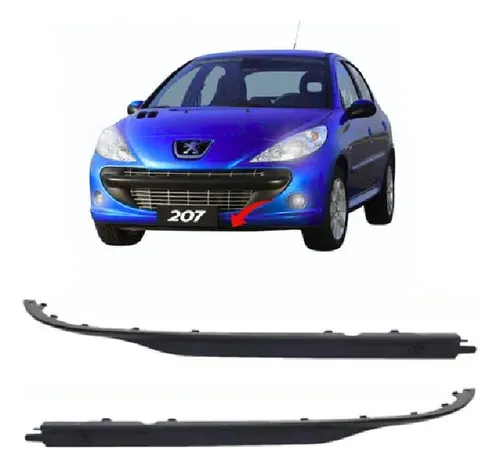 Spoiler Inferior Peugeot 207 2009/2012 Retov 2 Peças 26244