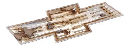 Emblema Tampa Traseira Gm S10 2012/2020 30729 Dourado