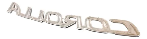 Emblema Traseiro Toyota Corolla 15/19 30702 Prateado