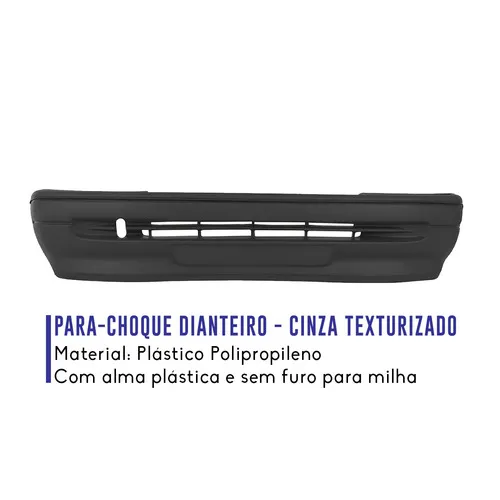 Parachoque Dianteiro Verona 93 94 95 96 Cinza Text  26535