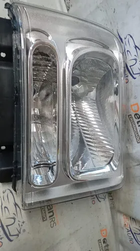 Farol F250 F350 F4000 06  11 F Simples Masc Cromada 26475