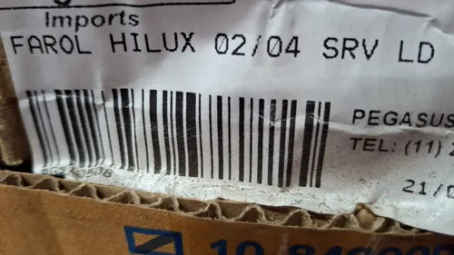 Farol Hilux Srv 2002/2004 Pick Up Ld Importado