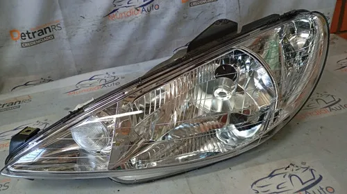 Farol Lado Esquerdo  Peugeot 2003/08 Cromado  26406
