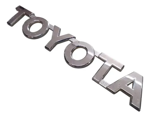 Emblema Traseiro Toyota (diversos) 15cm 30749 Prateado