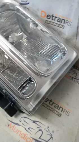 Farol F250 F350 F4000 06  11 F Simples Masc Cromada 26475