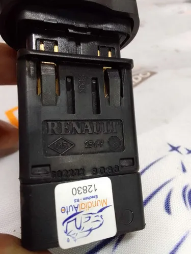 Botão Pisca Alerta Painel Renault Logan Sandero  12830