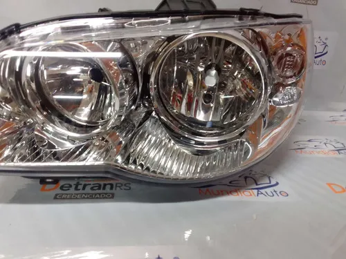 Farol Cromado Esquerdo Fiat Palio 2004/.. Arteb  11383