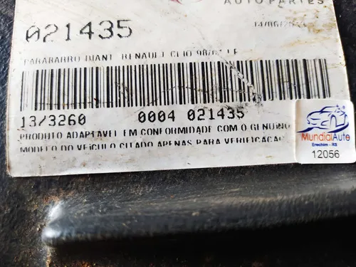 Parabarro Traseiro Esquerdo Renault Clio 99/..01 12056
