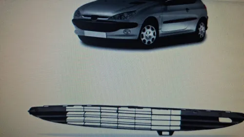 Grade Central Parachoque Para Peugeot 206 98/02