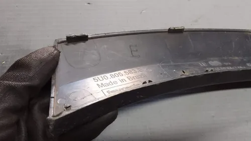 Moldura Para-choque Saveiro G6 Dianteiro Esquerdo 30105 Preto