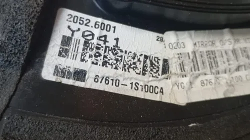 Retrovisor L E Hyundai Hb20 2013 / 18 Manual Original 16989