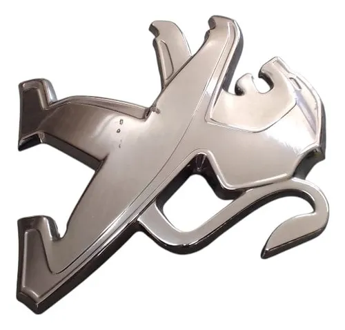 Emblema Dianteiro Peugeot 208 2012/2018 30722 Prateado