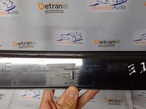 Moldura Externa Porta Tras Esquerda Honda Fit 72970tj0 11039