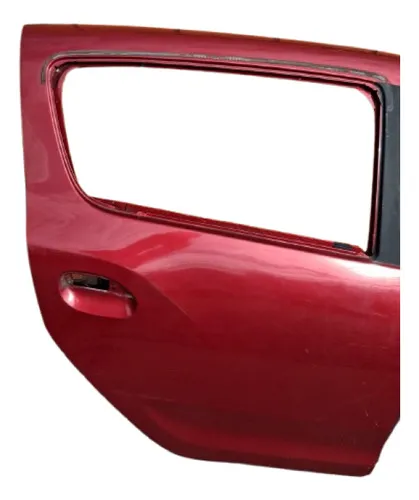 Porta Traseira Direita Sandero 2015 A 2020 Vermelha Perfeita