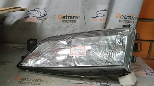 Farol Vectra 1997 98 99 2000 Lente Vidro Cromado Le 26458