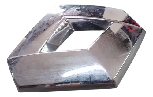 Emblema Grade Dianteira Renault Kwid 2016/... 30743 Detalhe Prateado