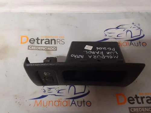 Moldura Botão Luz Farol Peugeot 206 20348