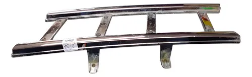 Moldura Friso Grade Radiador Idea Esquerdo 2003/2010  24905 Prateado Brilhante