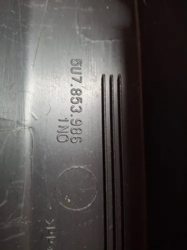 Acabamento Lateral Direito Caçamba Saveiro G7 G8 5u7853986 Preto