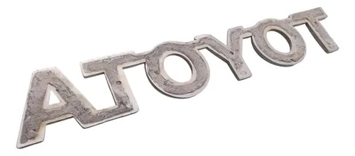 Emblema Traseiro Toyota (diversos) 15cm 30749 Prateado